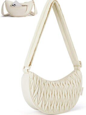 Small Crossbody Bag for Women Men Trendy，Quilted Crossbody Hobo Bag